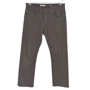 AG Adriano Goldschmied Mens Protege Straight Leg‎ Brown Cotton Pants 29x34